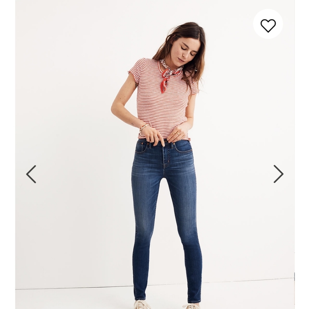 Madewell 10" High-Rise Skinny in Danny Wash